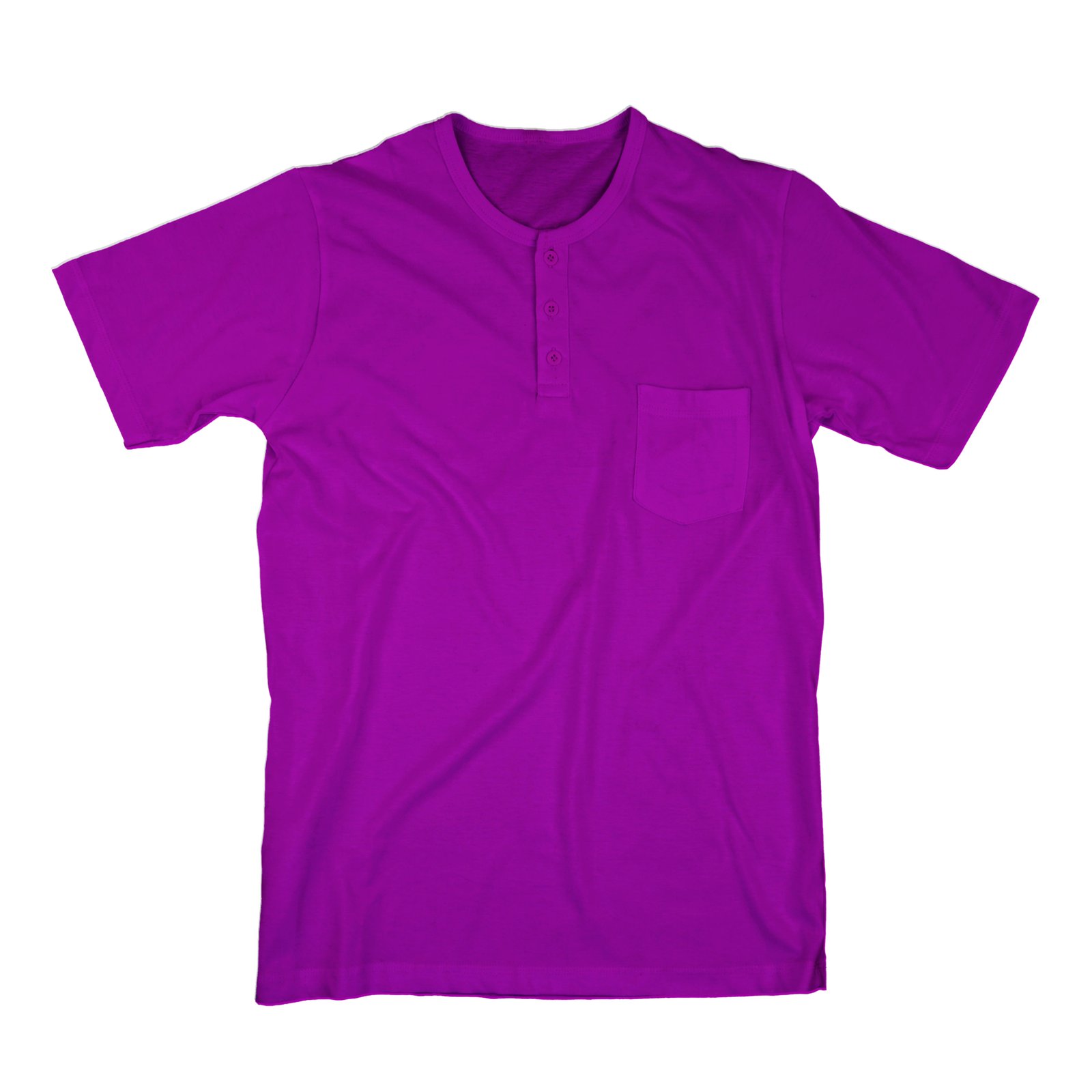 Henley T-shirt with front pocket for men